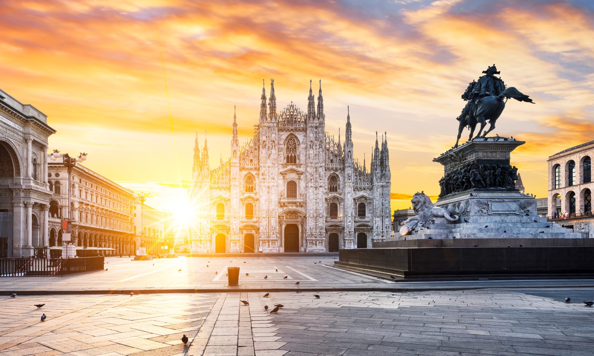Milano spirit Duomo at sunrise, Milan, Europe.